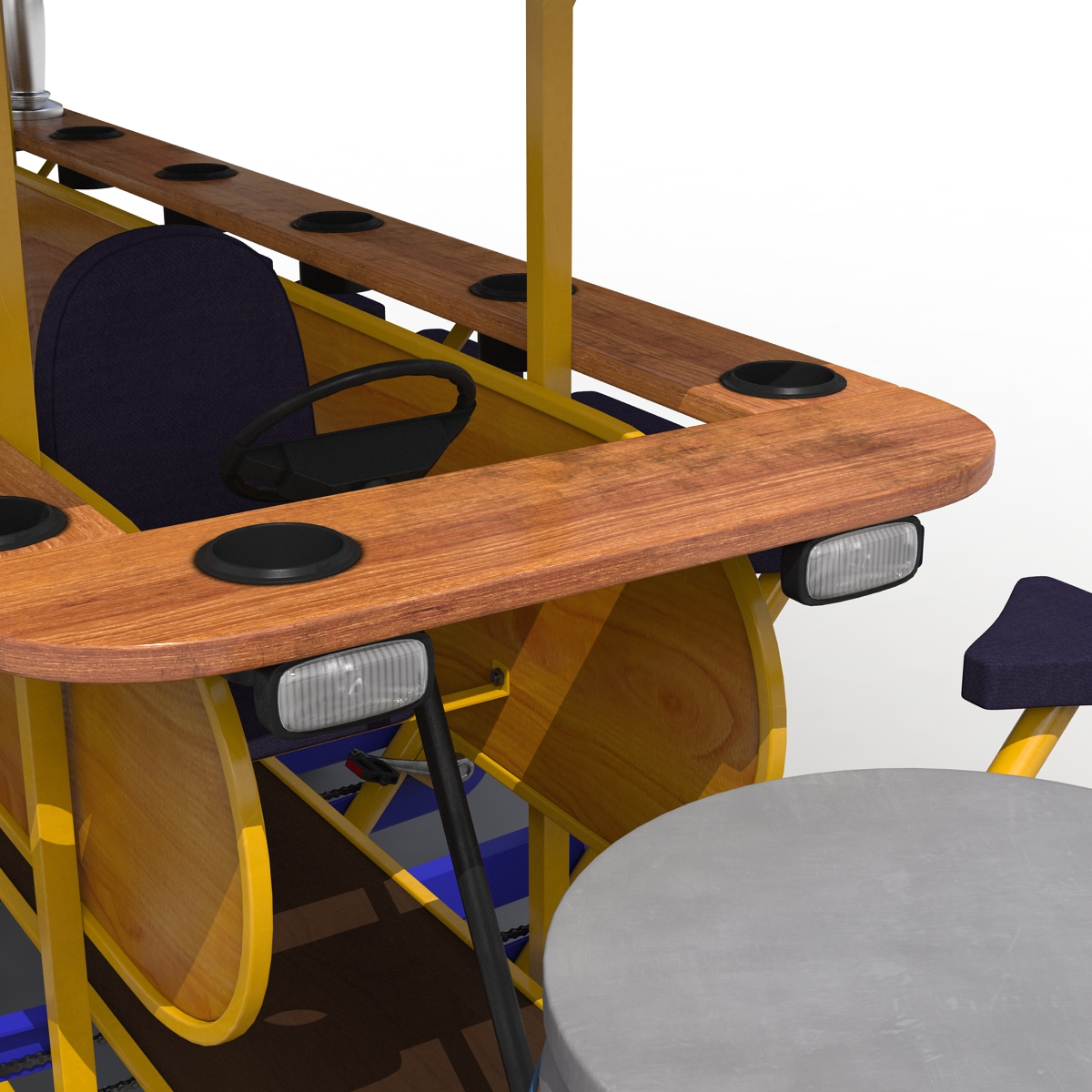 3D Pedal Pub Rigged