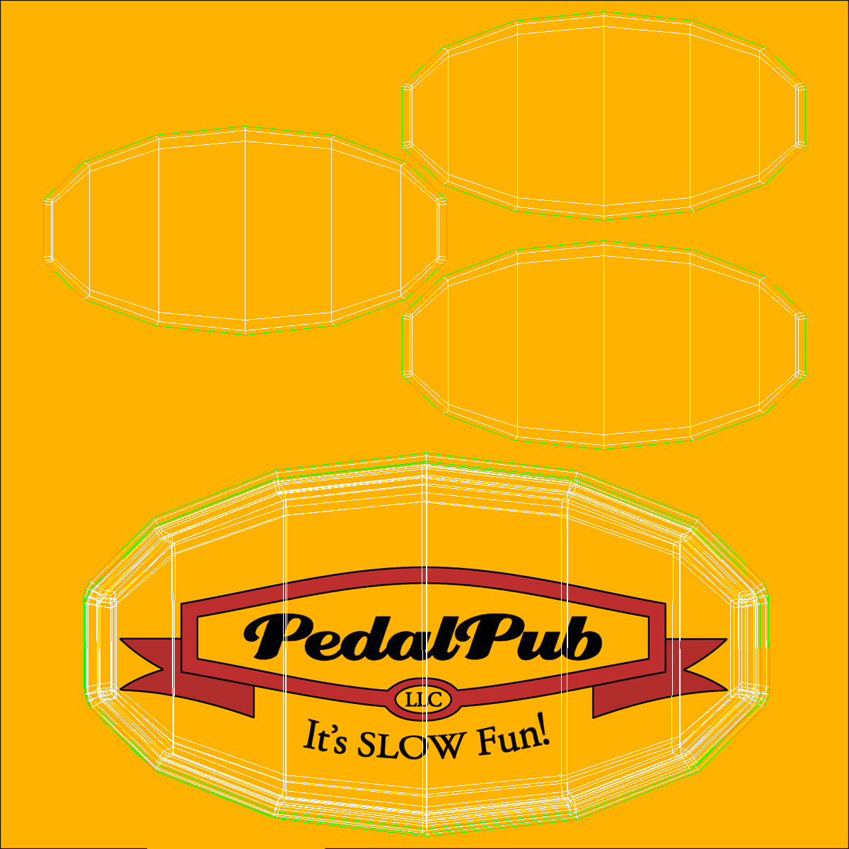 3D Pedal Pub Rigged