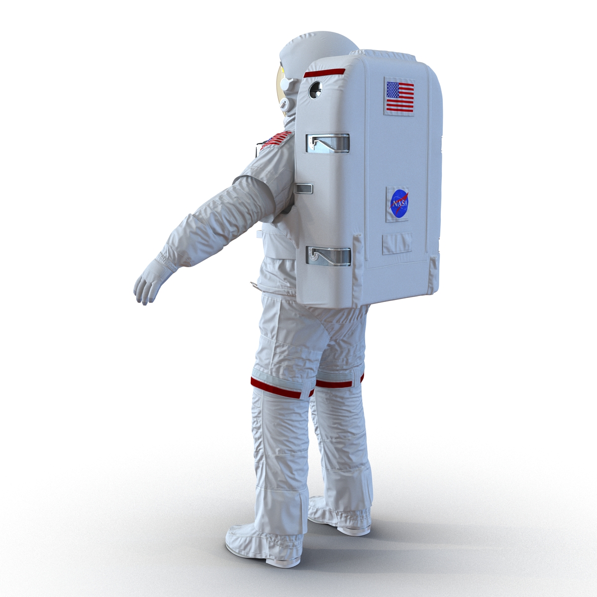 Extravehicular Mobility Unit without Visor Rigged 3D model