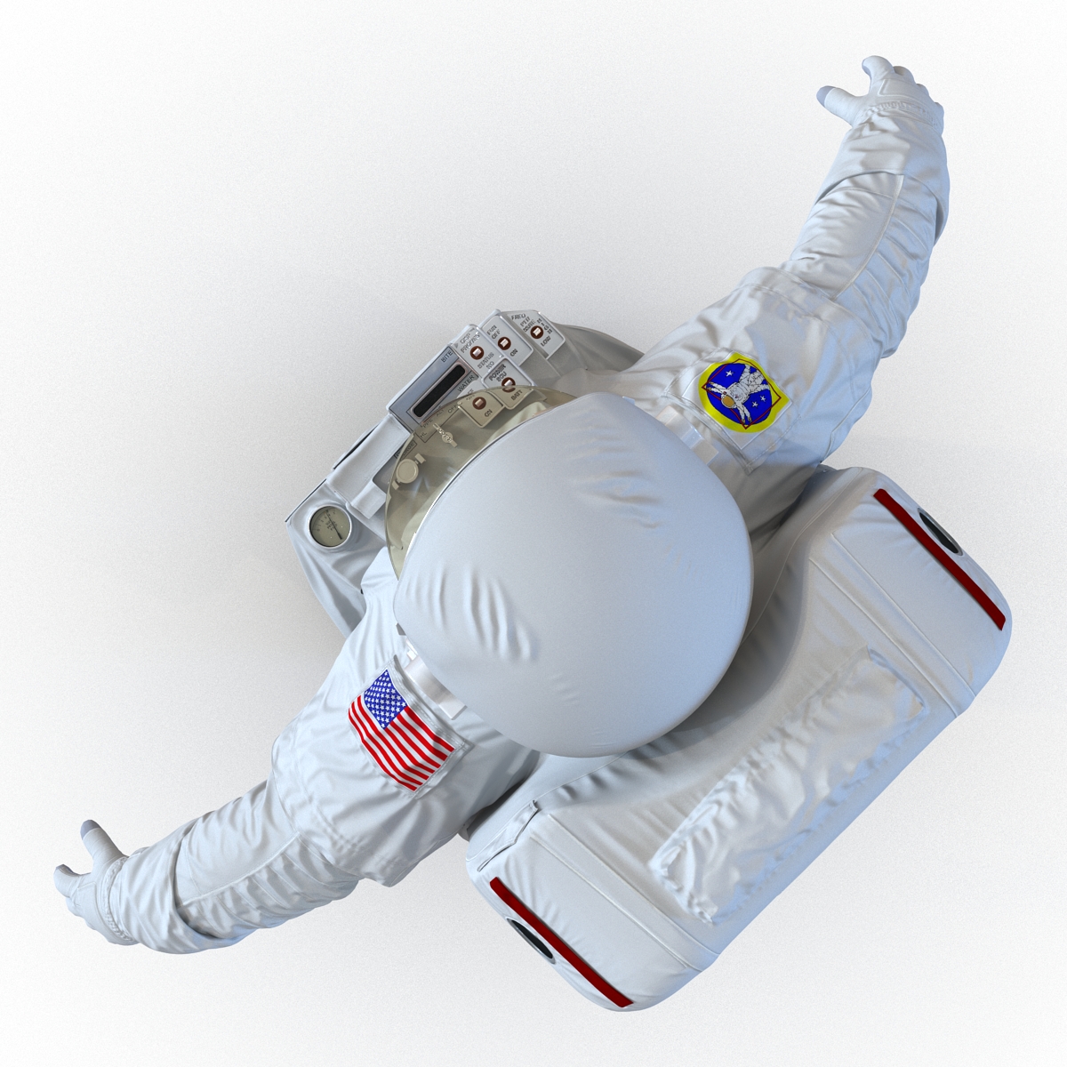 Extravehicular Mobility Unit without Visor Rigged 3D model