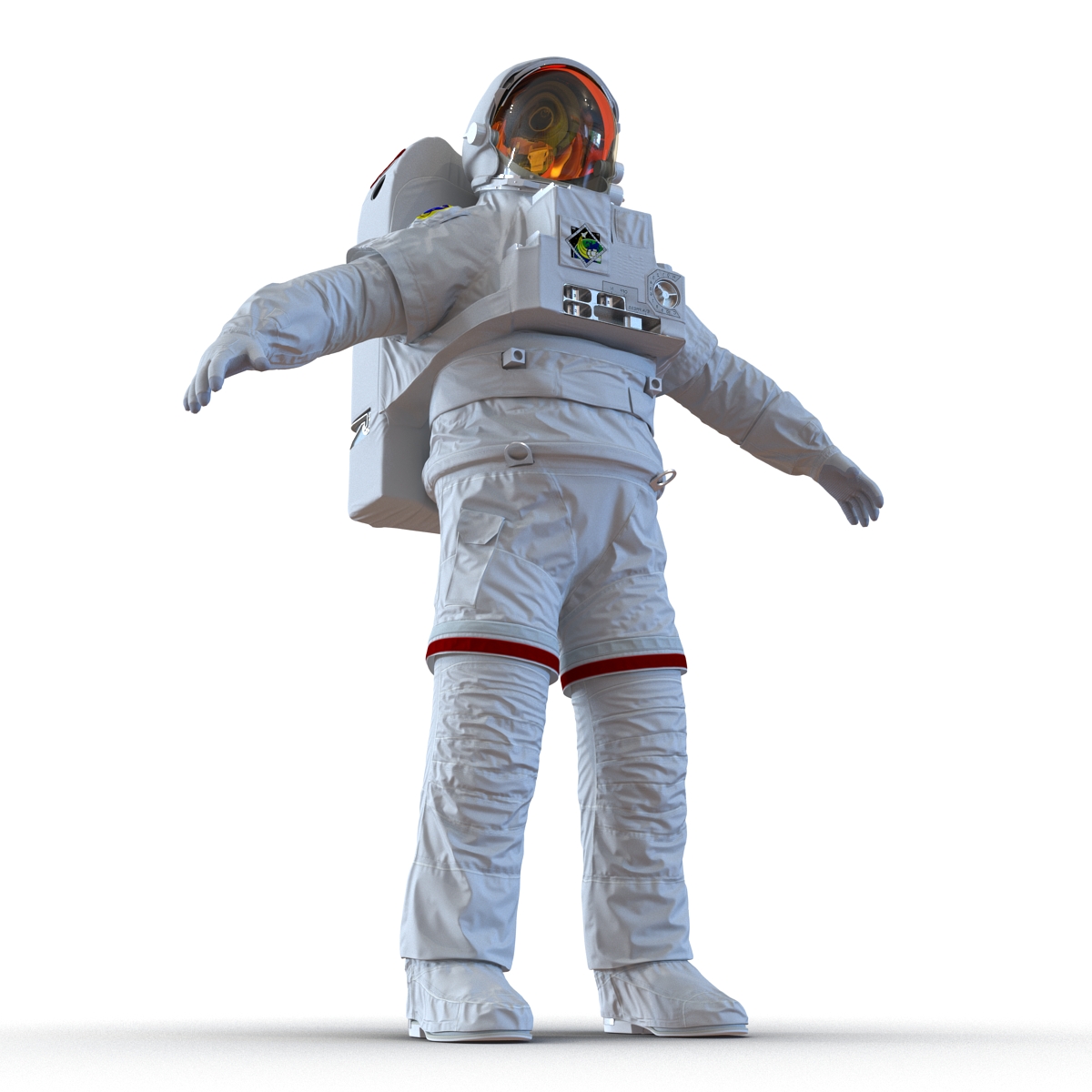 Extravehicular Mobility Unit without Visor Rigged 3D model