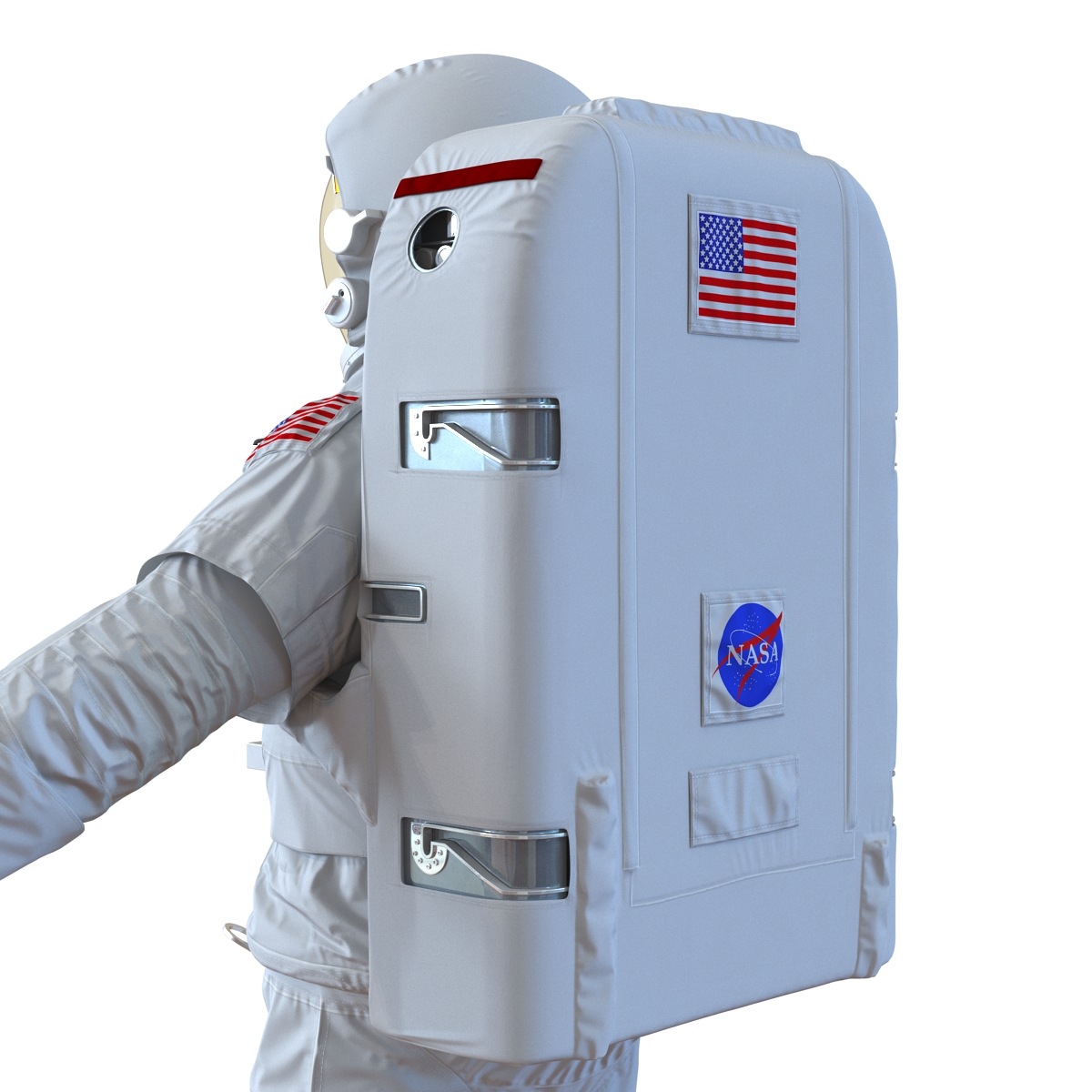 Extravehicular Mobility Unit without Visor Rigged 3D model