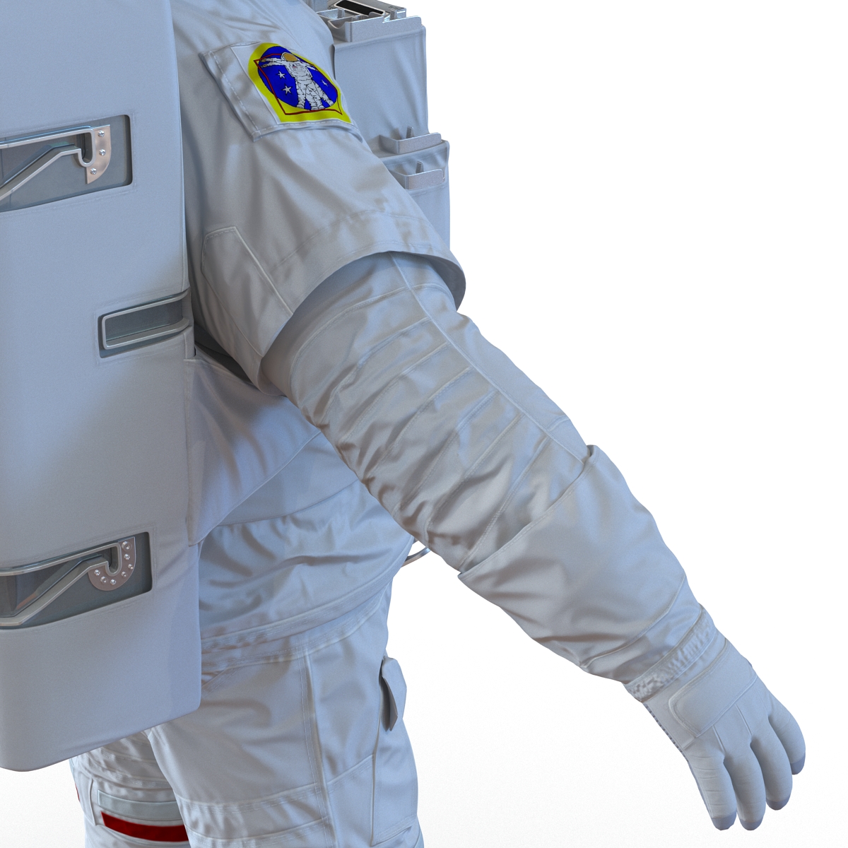 Extravehicular Mobility Unit without Visor Rigged 3D model