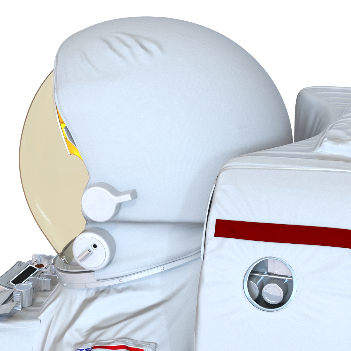 Extravehicular Mobility Unit without Visor Rigged 3D model