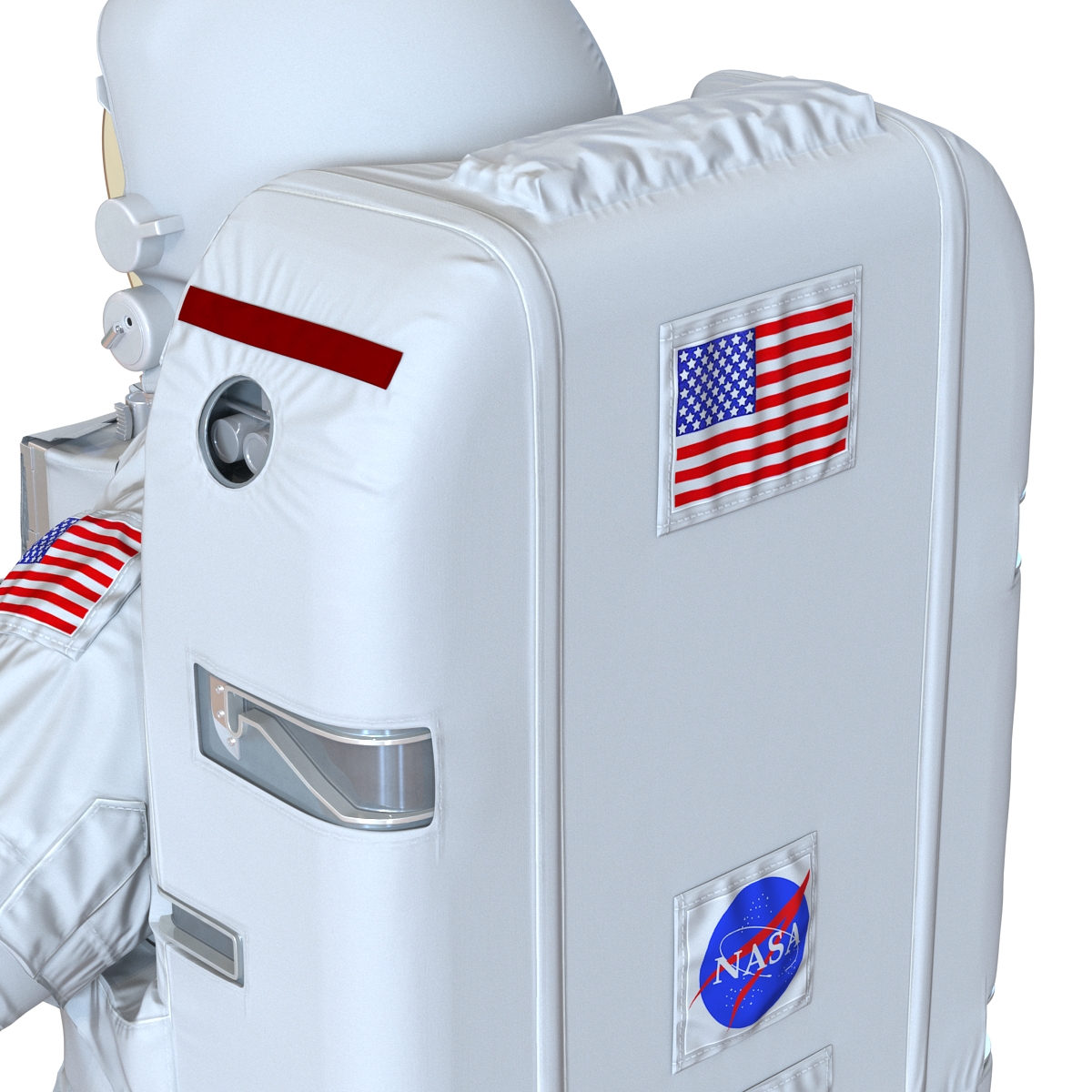 Extravehicular Mobility Unit without Visor Rigged 3D model