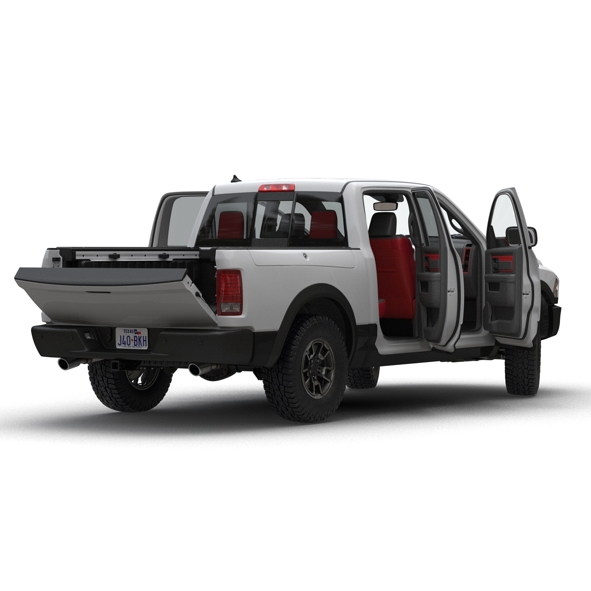 3D Generic Pickup 2 Rigged model