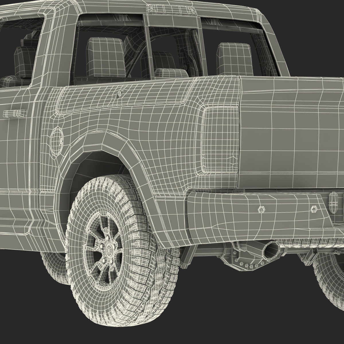 3D Generic Pickup 2 Rigged model