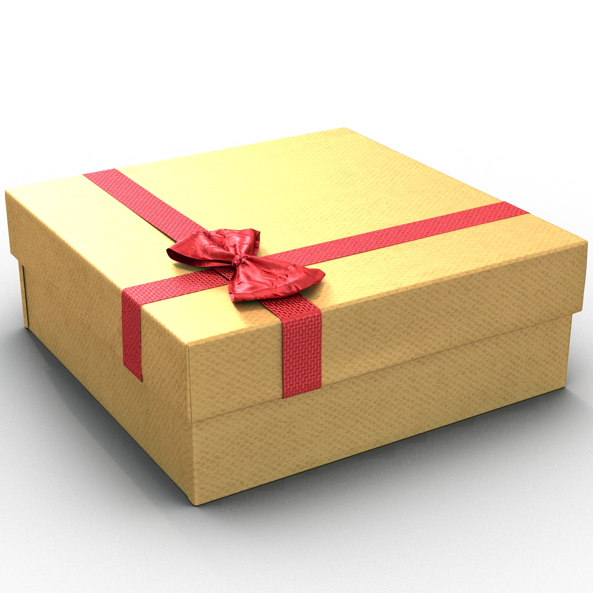 3D Giftbox 4 Yellow