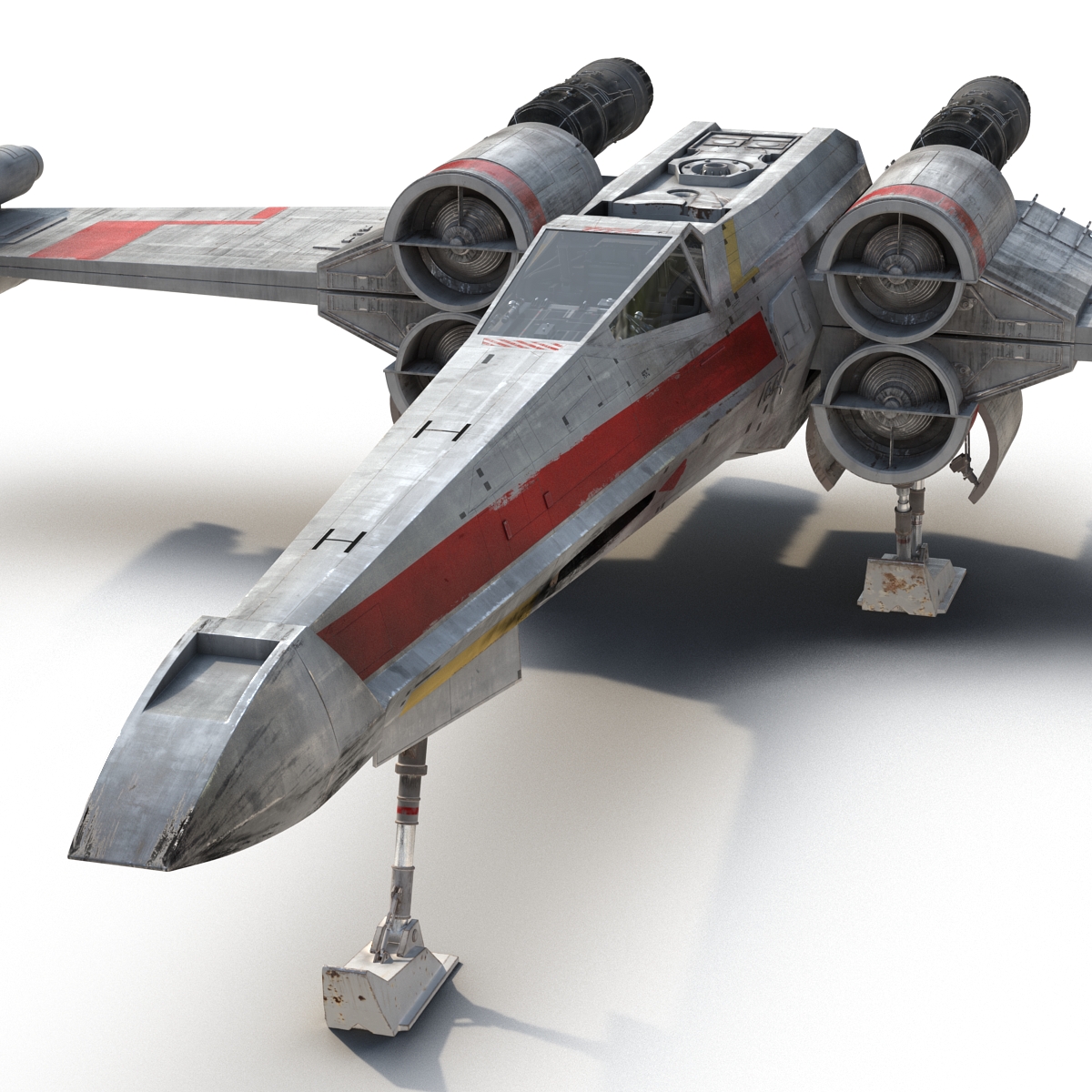 Star Wars X Wing Starfighter Red 2 3D model