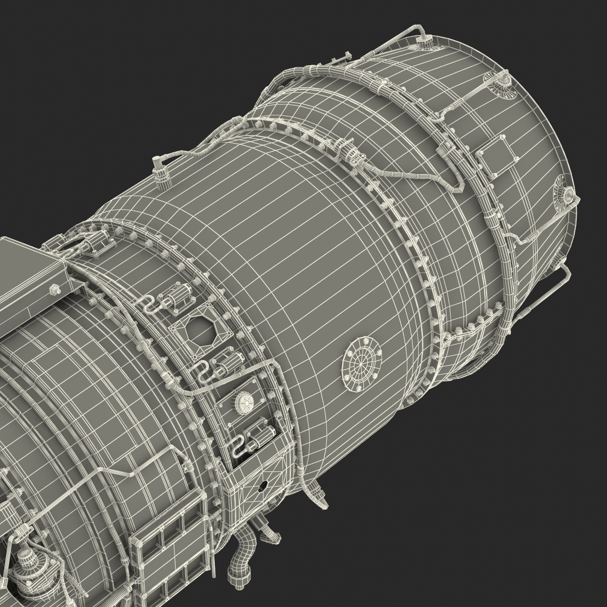 3D model Turbojet Engine