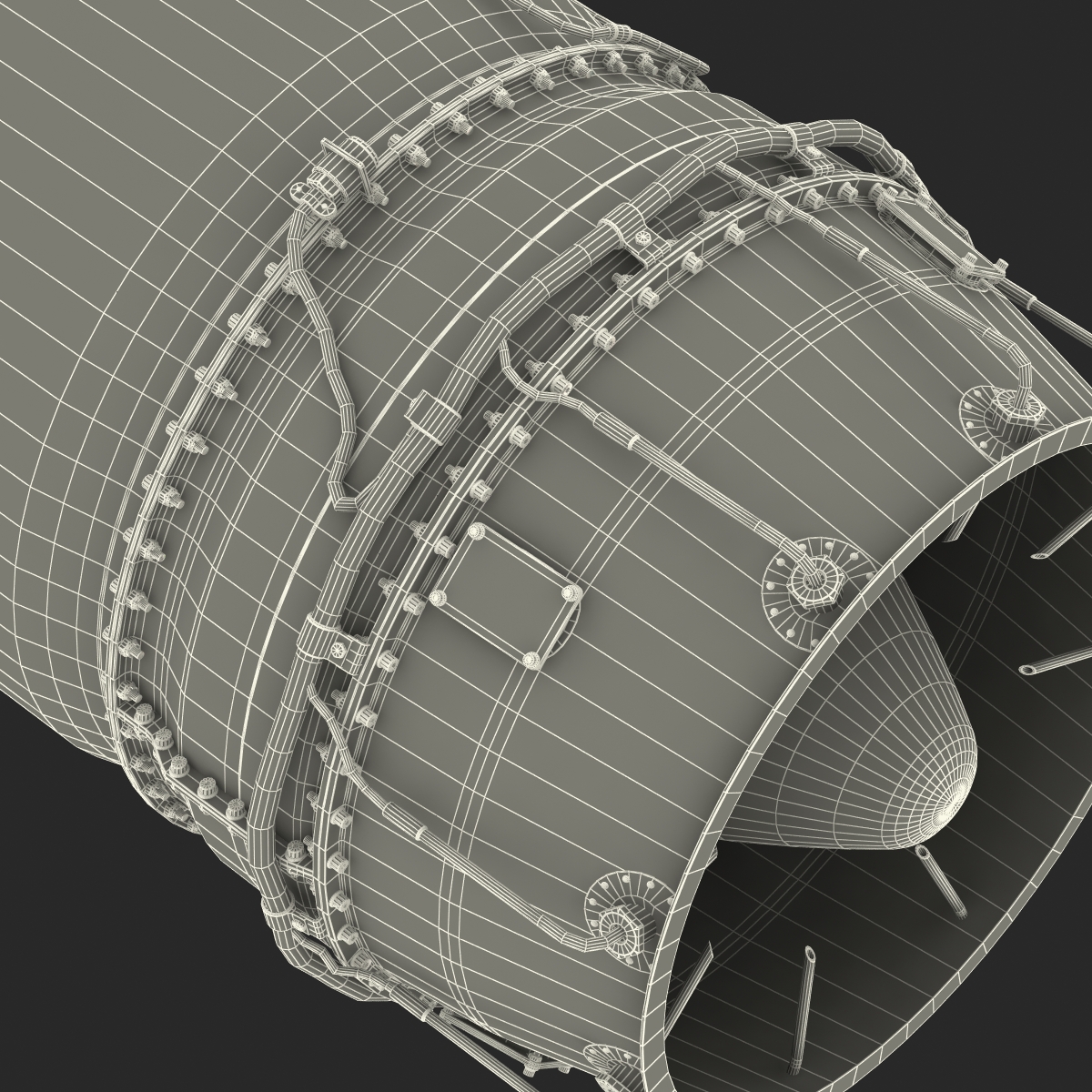 3D model Turbojet Engine