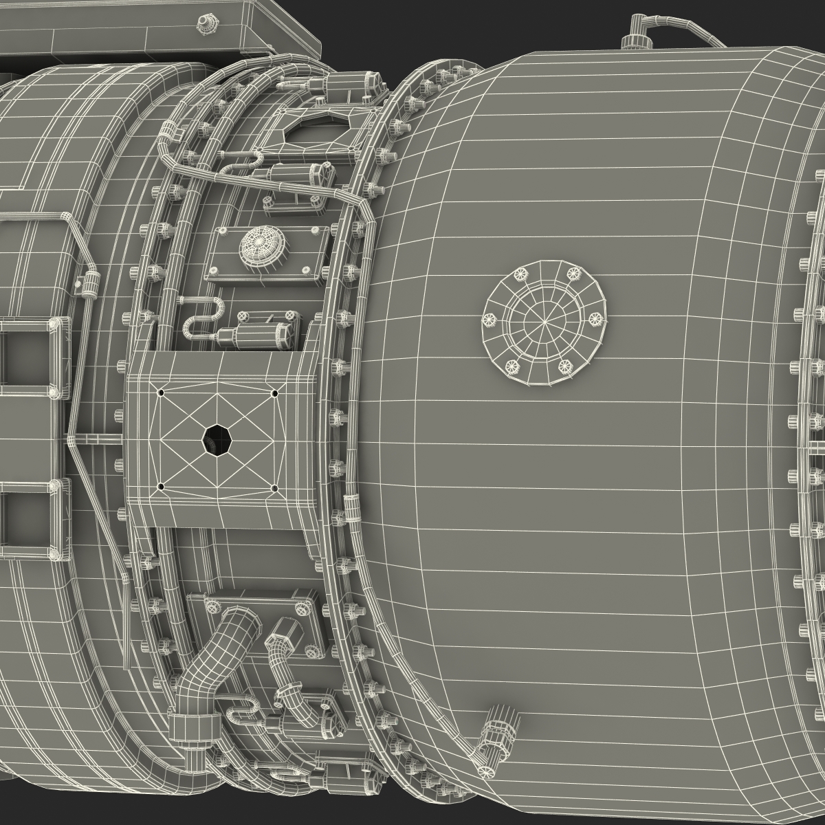 3D model Turbojet Engine