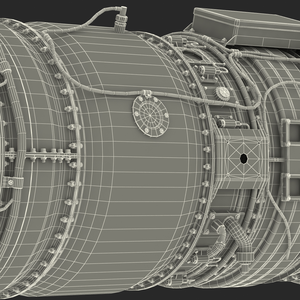 3D model Turbojet Engine