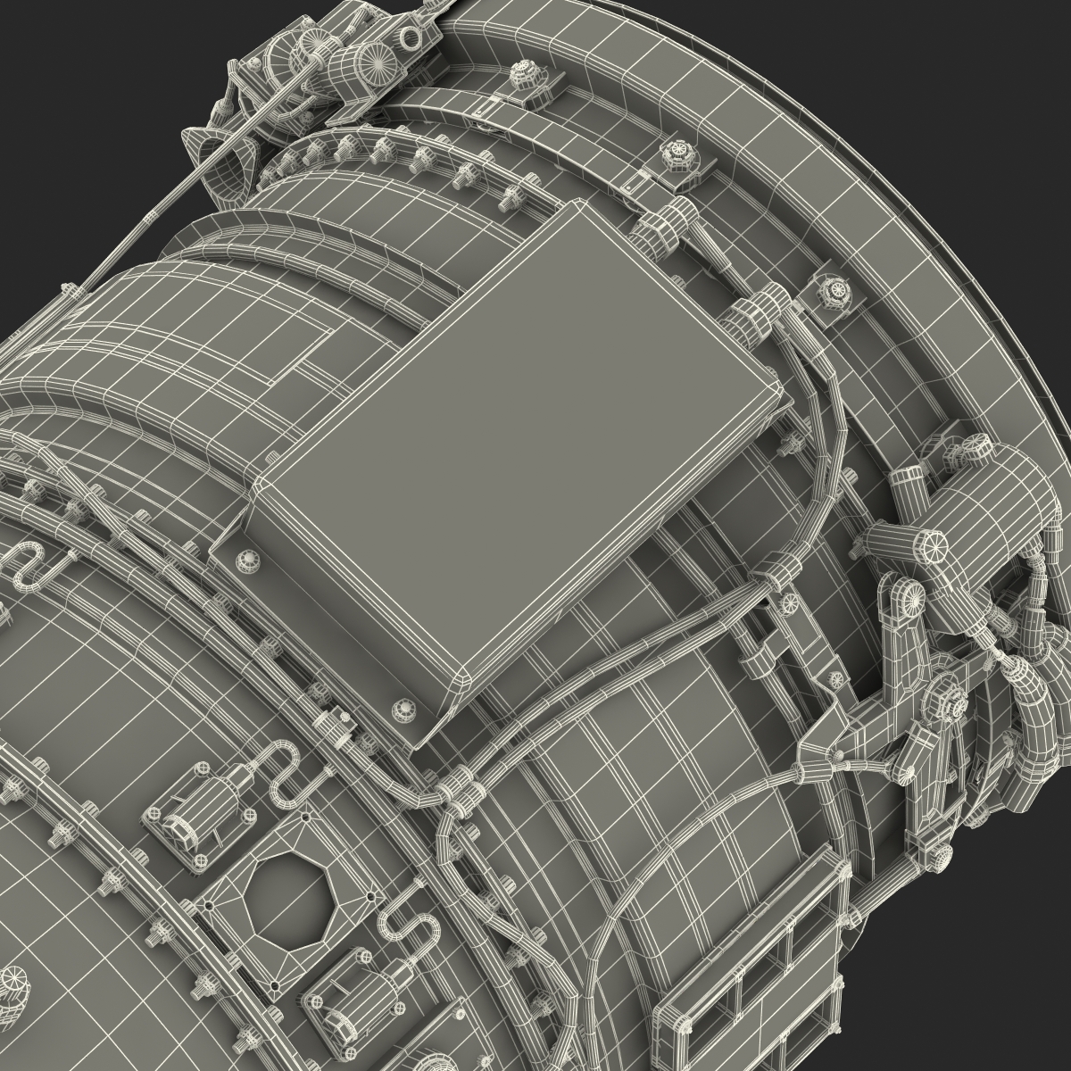 3D model Turbojet Engine