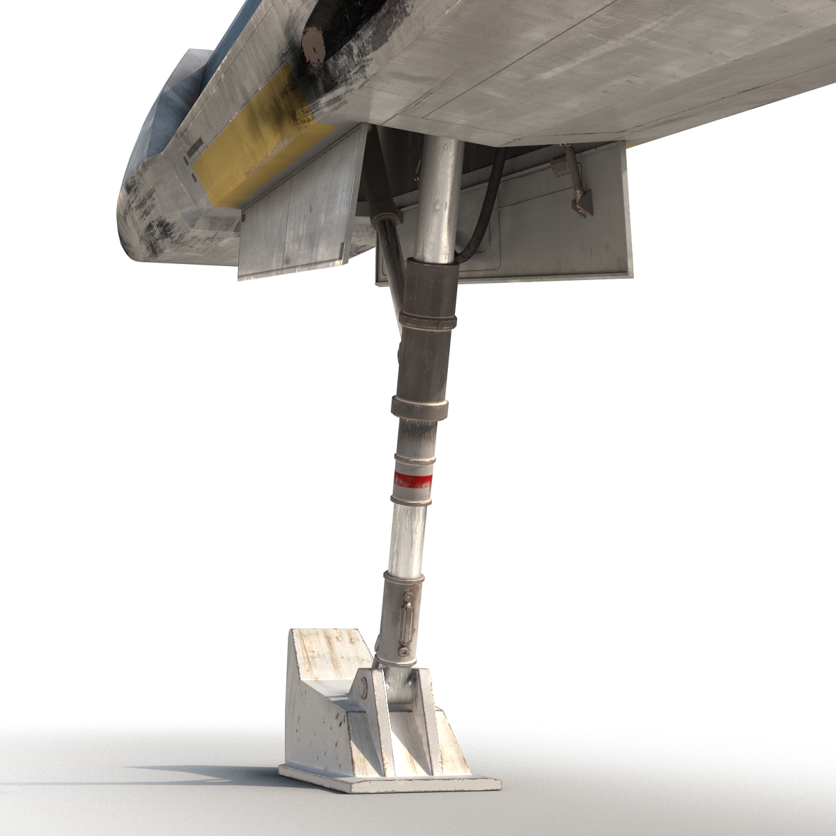 Star Wars X Wing Starfighter and R2D2 Rigged Blue 3D model