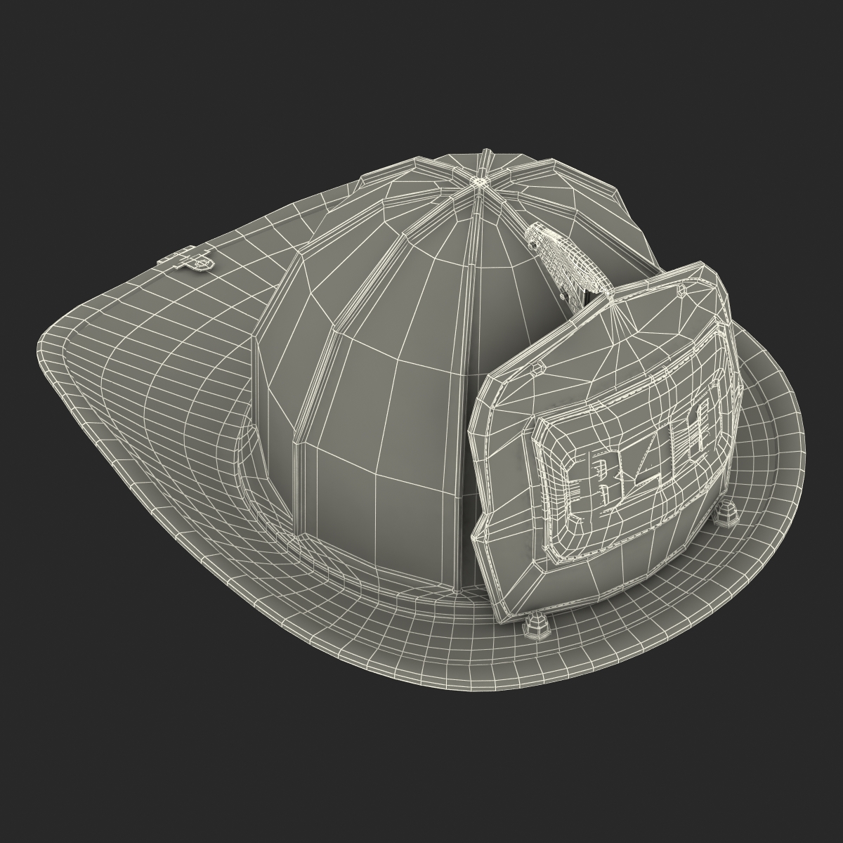 3D Fire Helmet 5 model