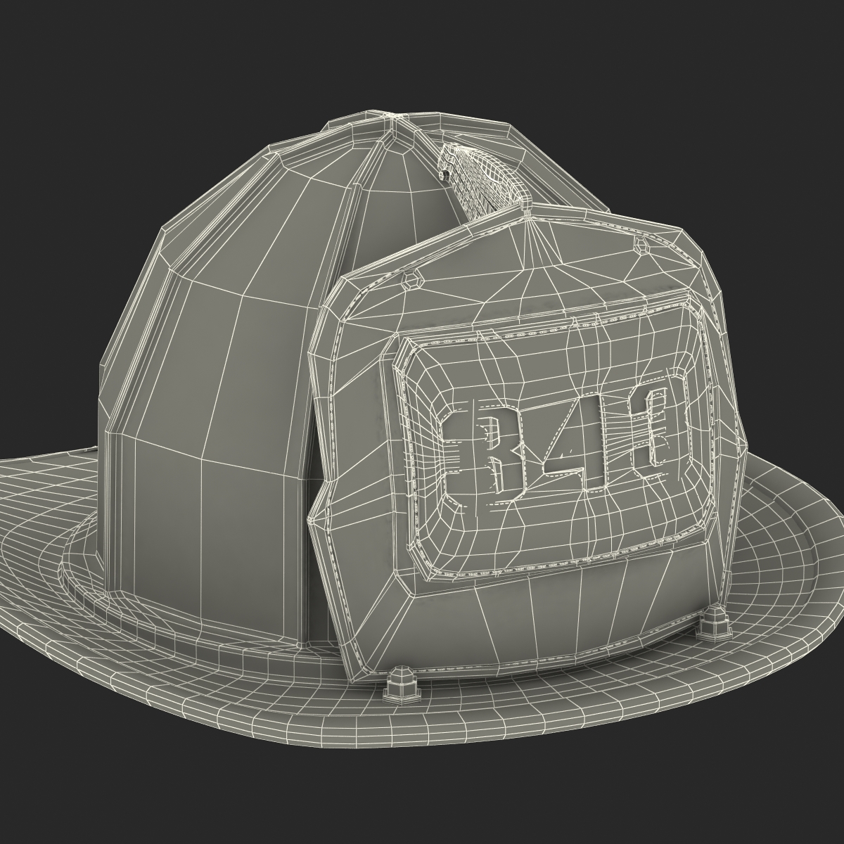 3D Fire Helmet 5 model