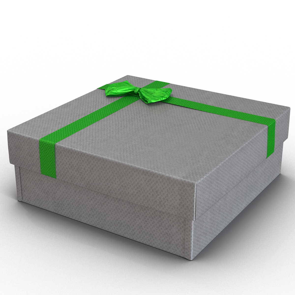 3D Giftbox 4 Silver