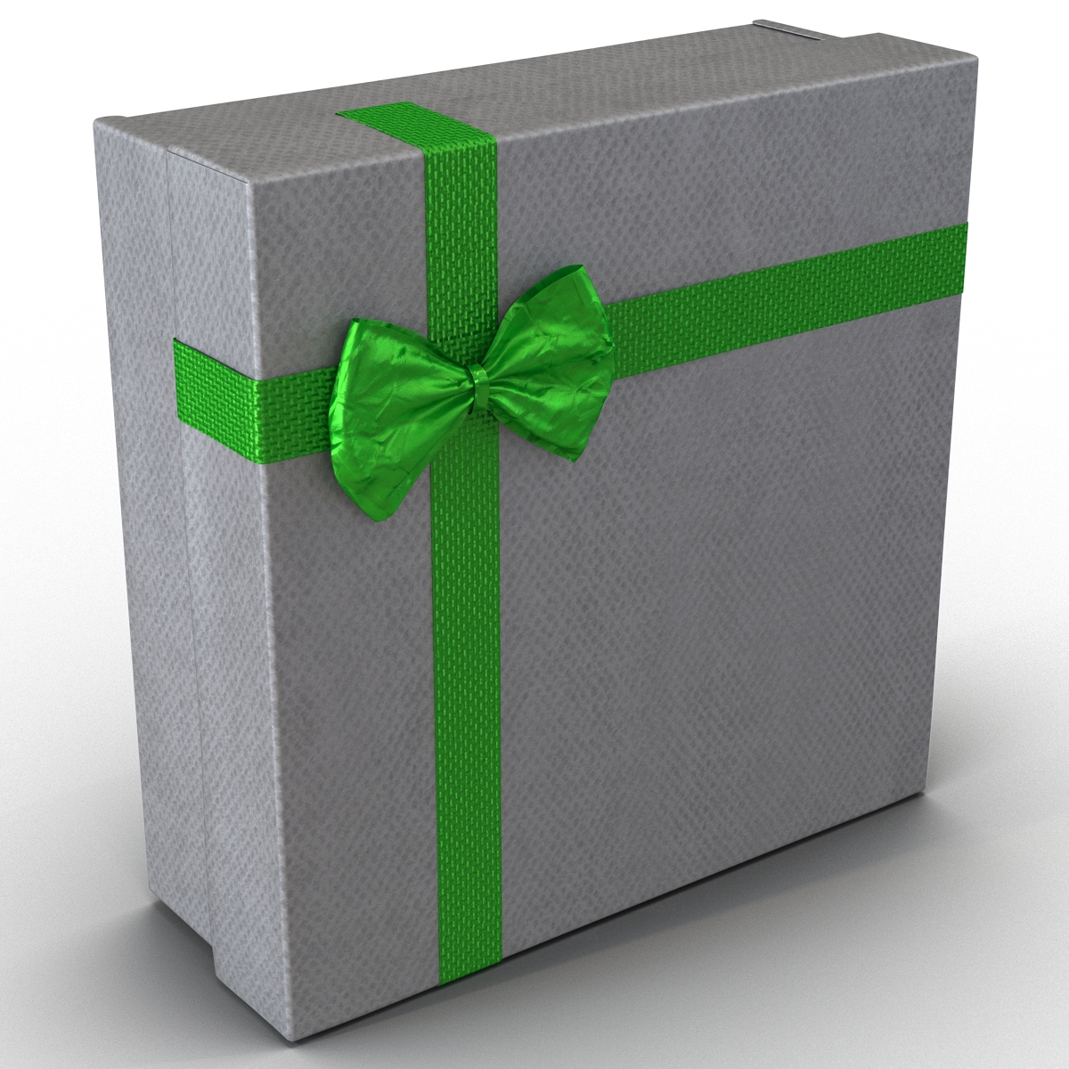 3D Giftbox 4 Silver