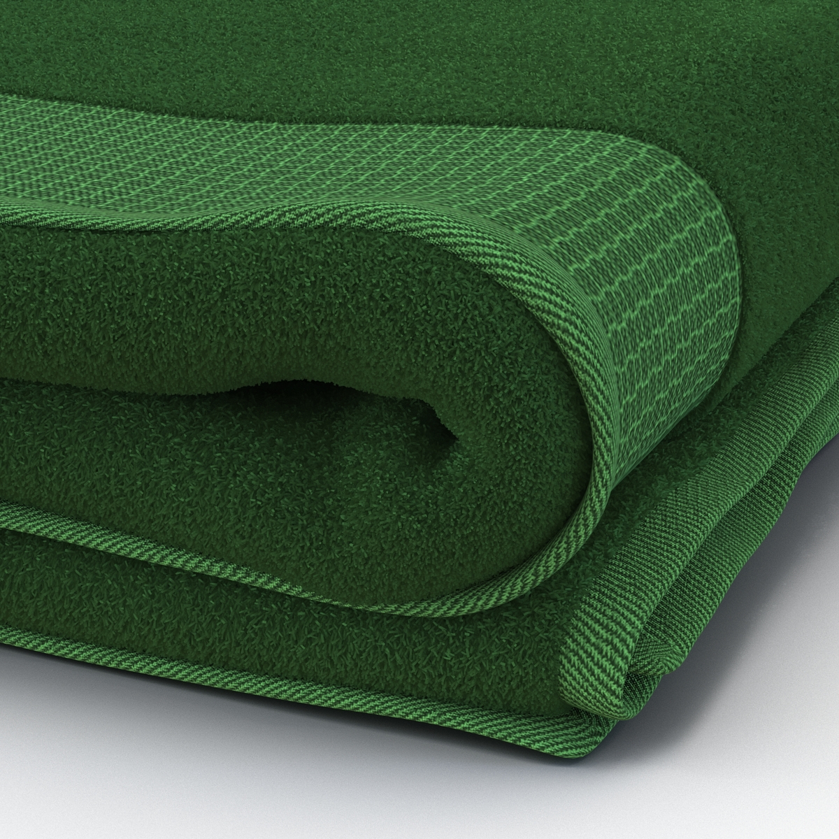 3D model Towel Green with Fur