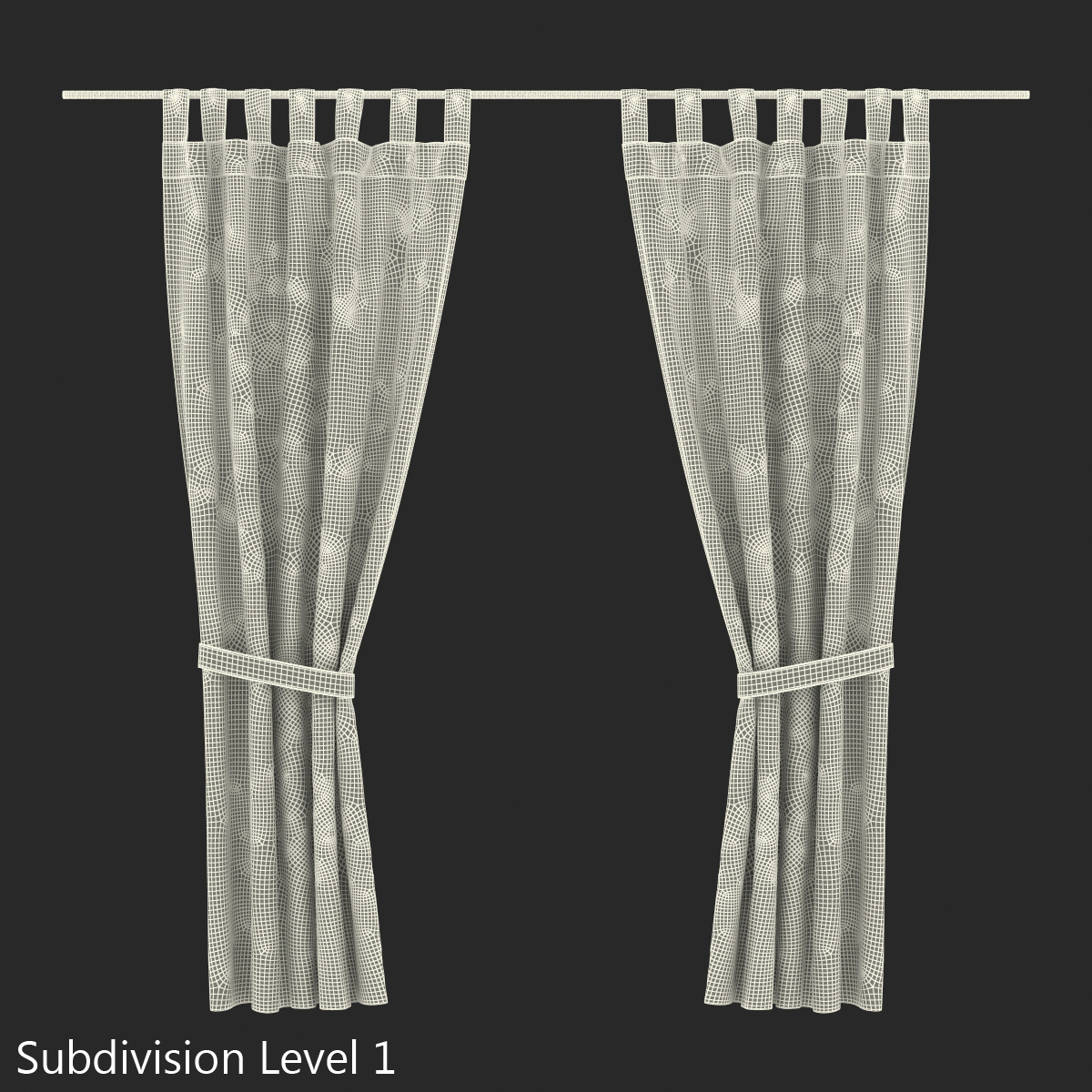 Curtain 3D model