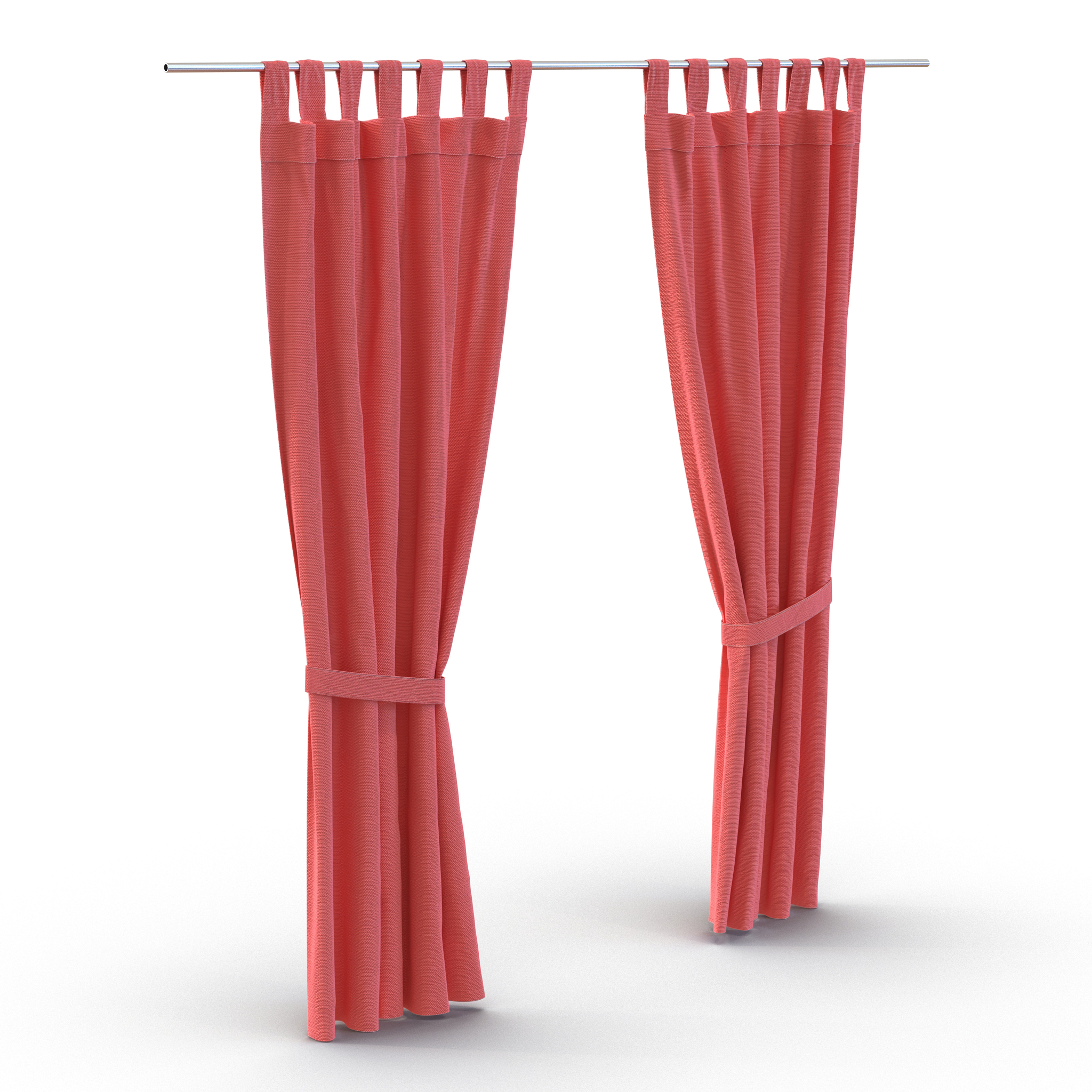 3D Curtain Red