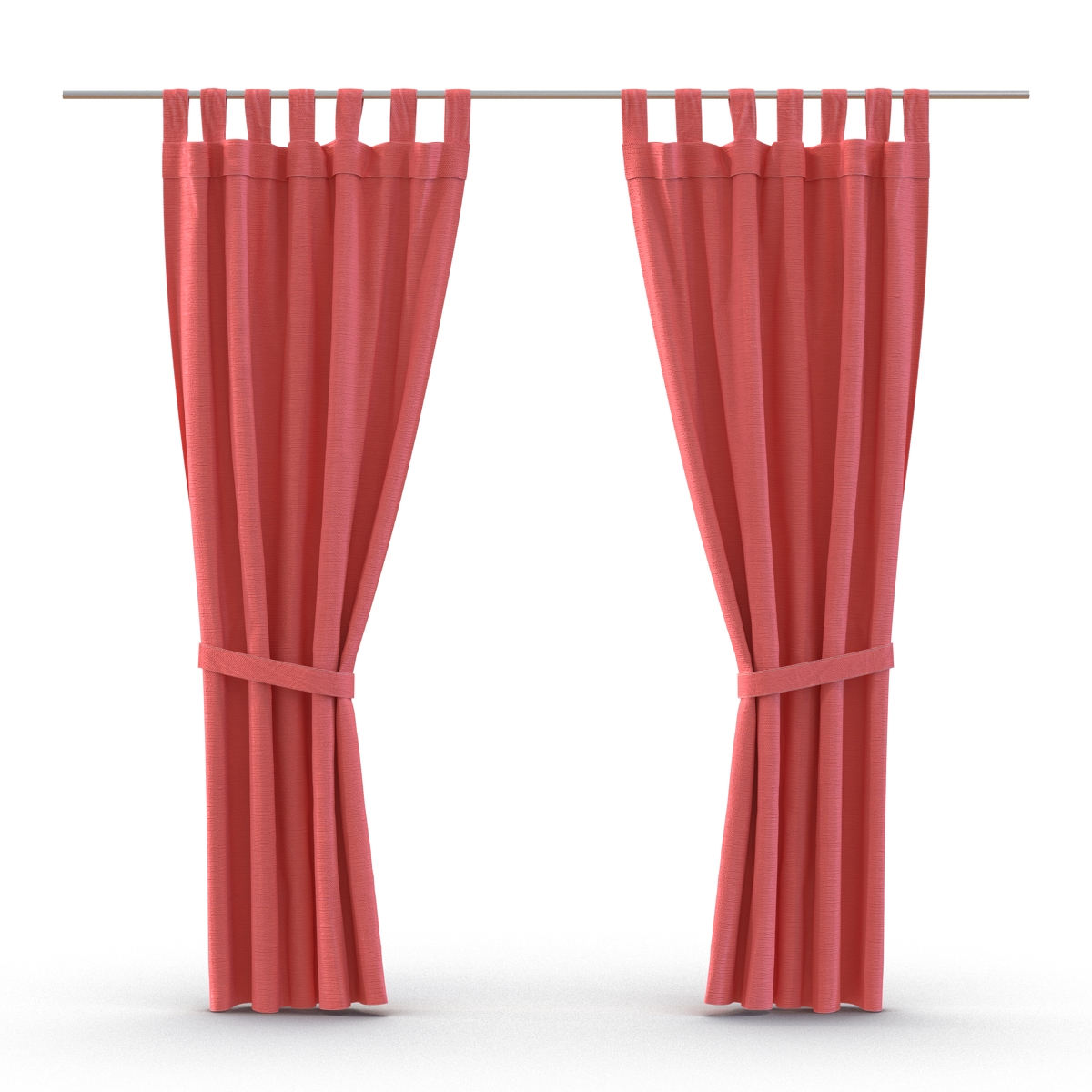 3D Curtain Red