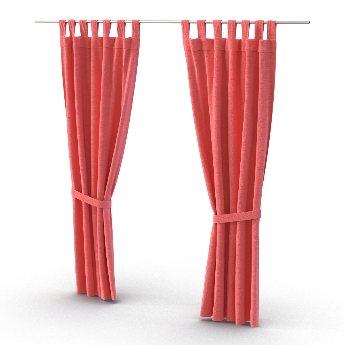 3D Curtain Red