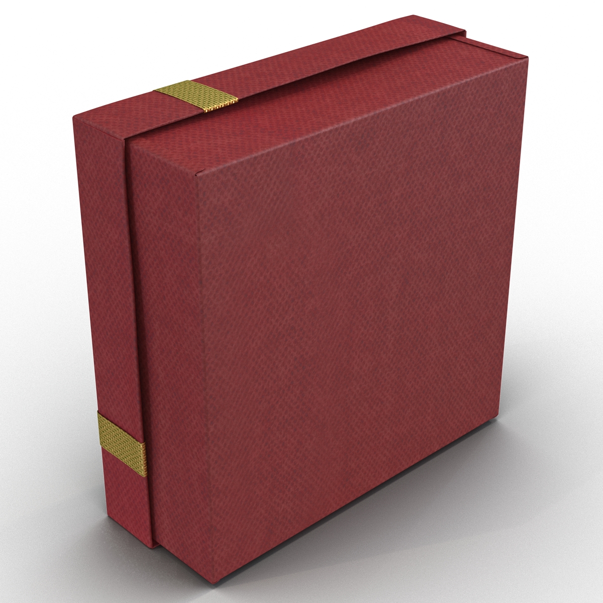 3D Giftbox 4 Red model