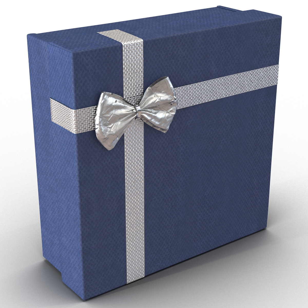 Giftbox 4 Blue 3D model