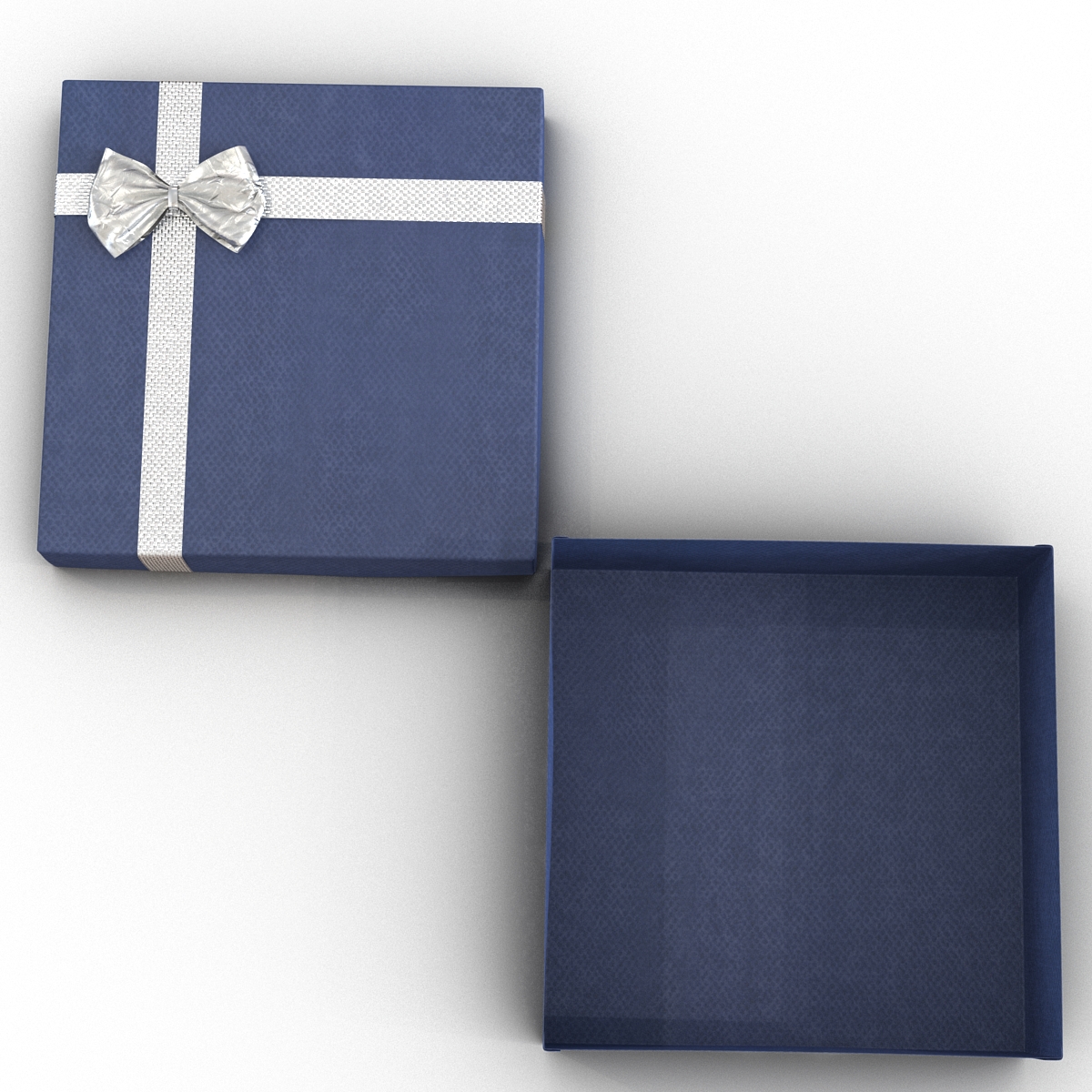 Giftbox 4 Blue 3D model