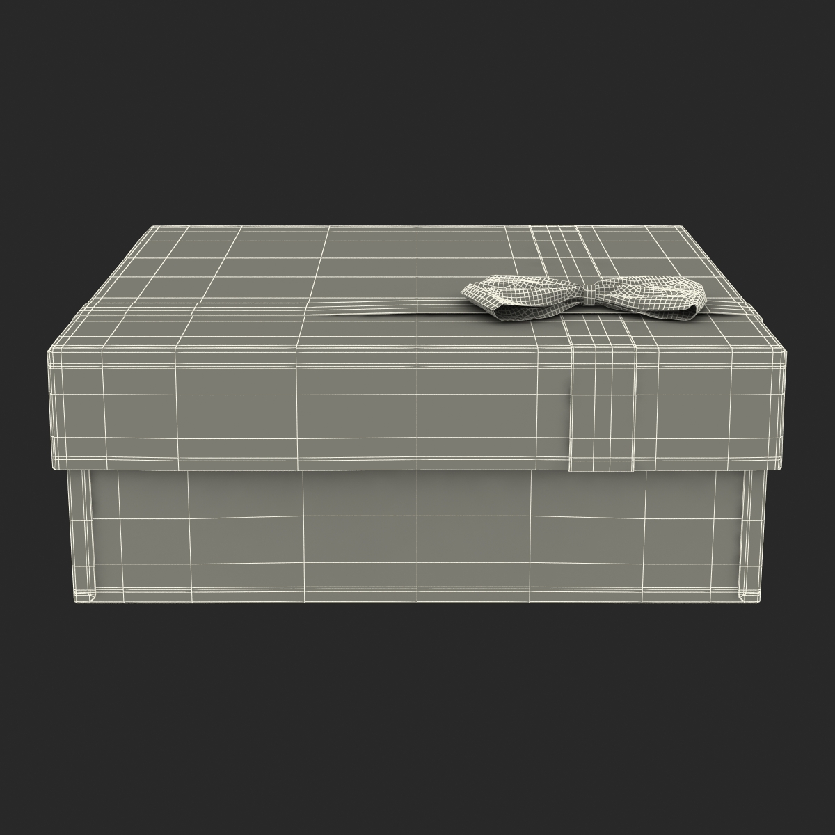 Giftbox 4 Blue 3D model