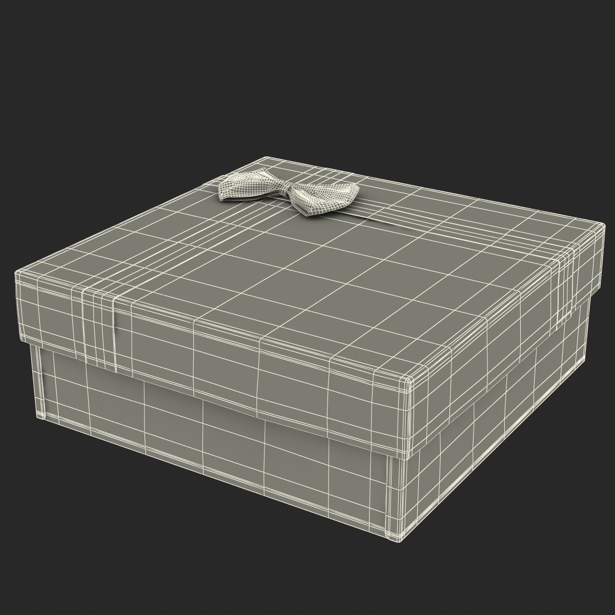 Giftbox 4 Blue 3D model