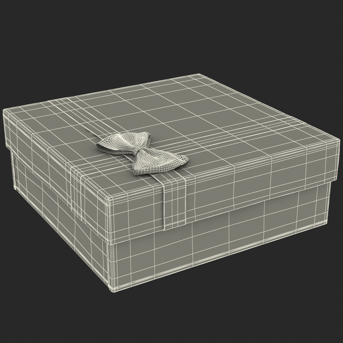 Giftbox 4 Blue 3D model