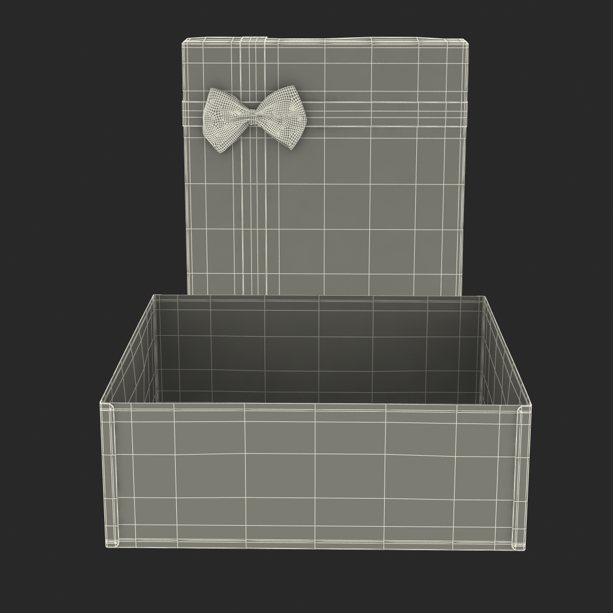 Giftbox 4 Blue 3D model