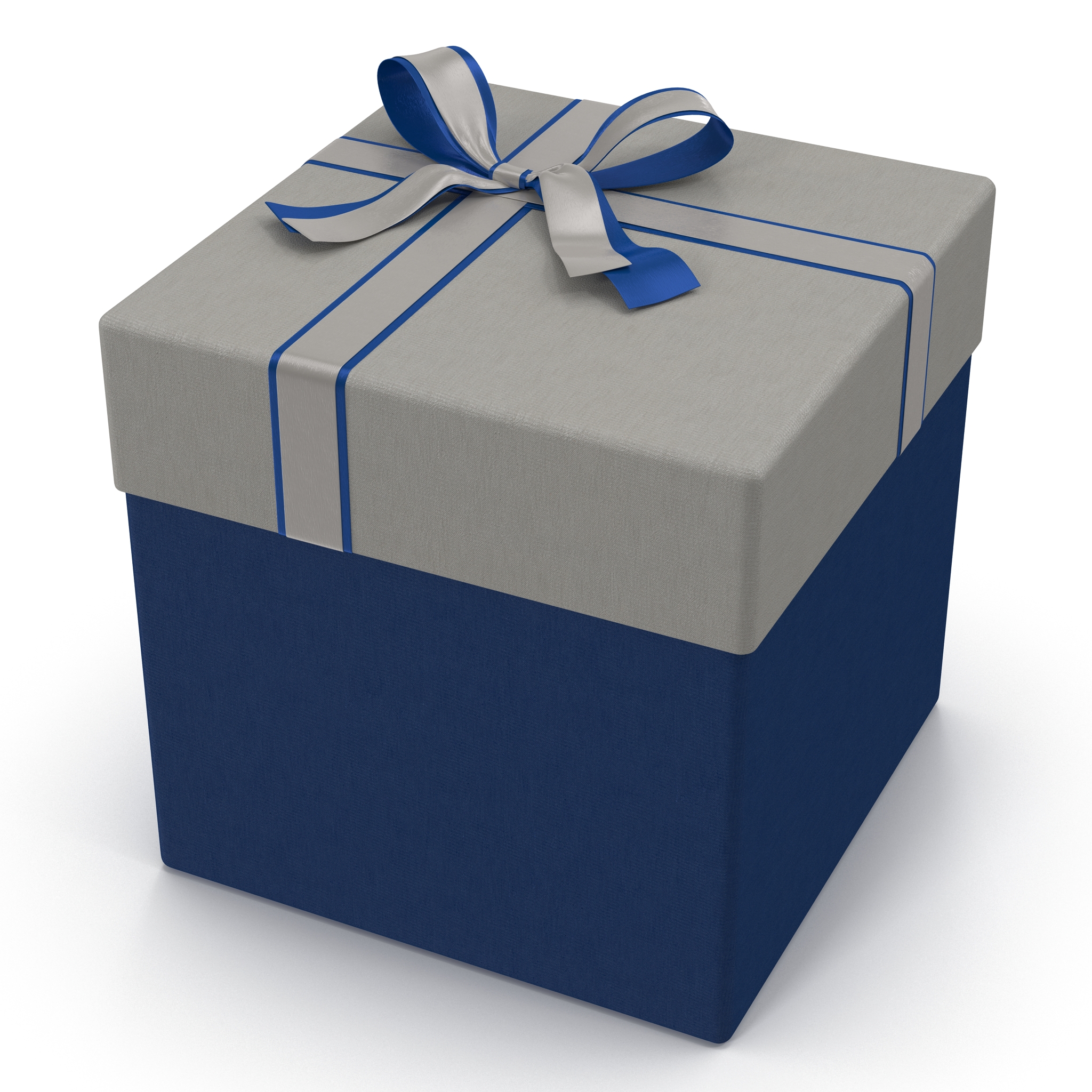 Giftbox 3 Blue 3D model