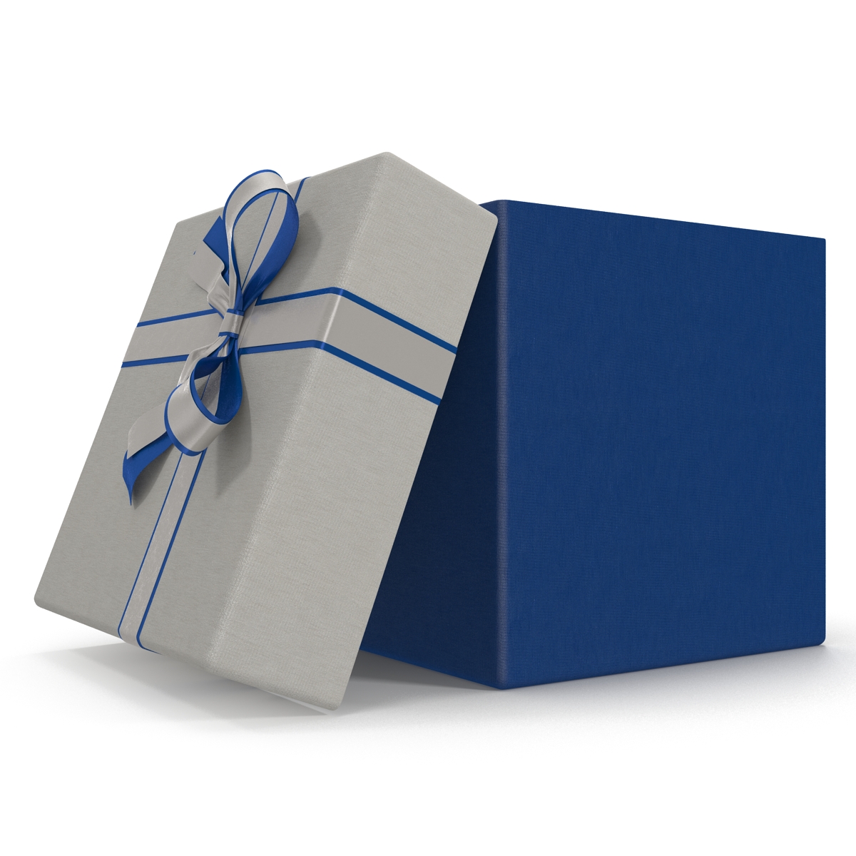 Giftbox 3 Blue 3D model