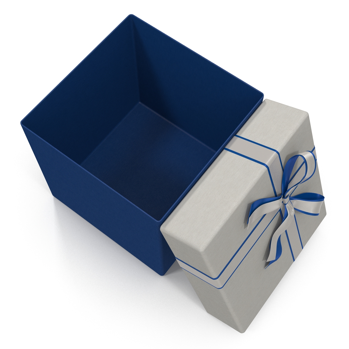 Giftbox 3 Blue 3D model