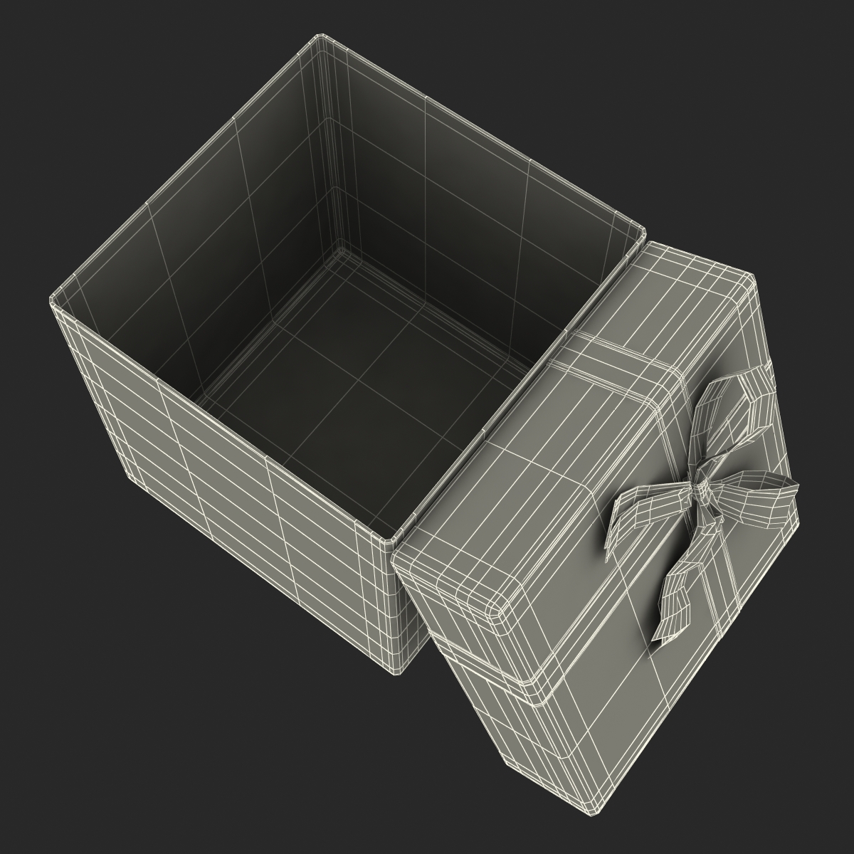 Giftbox 3 Blue 3D model