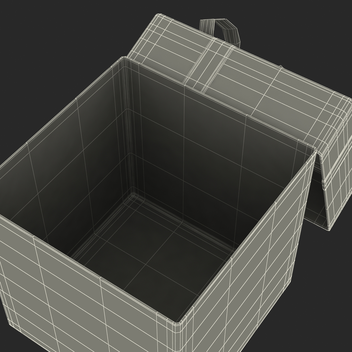 Giftbox 3 Blue 3D model