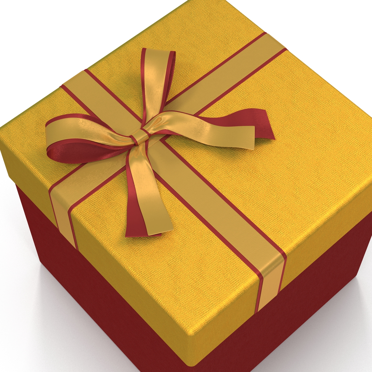 3D model Giftbox 3 Red 2