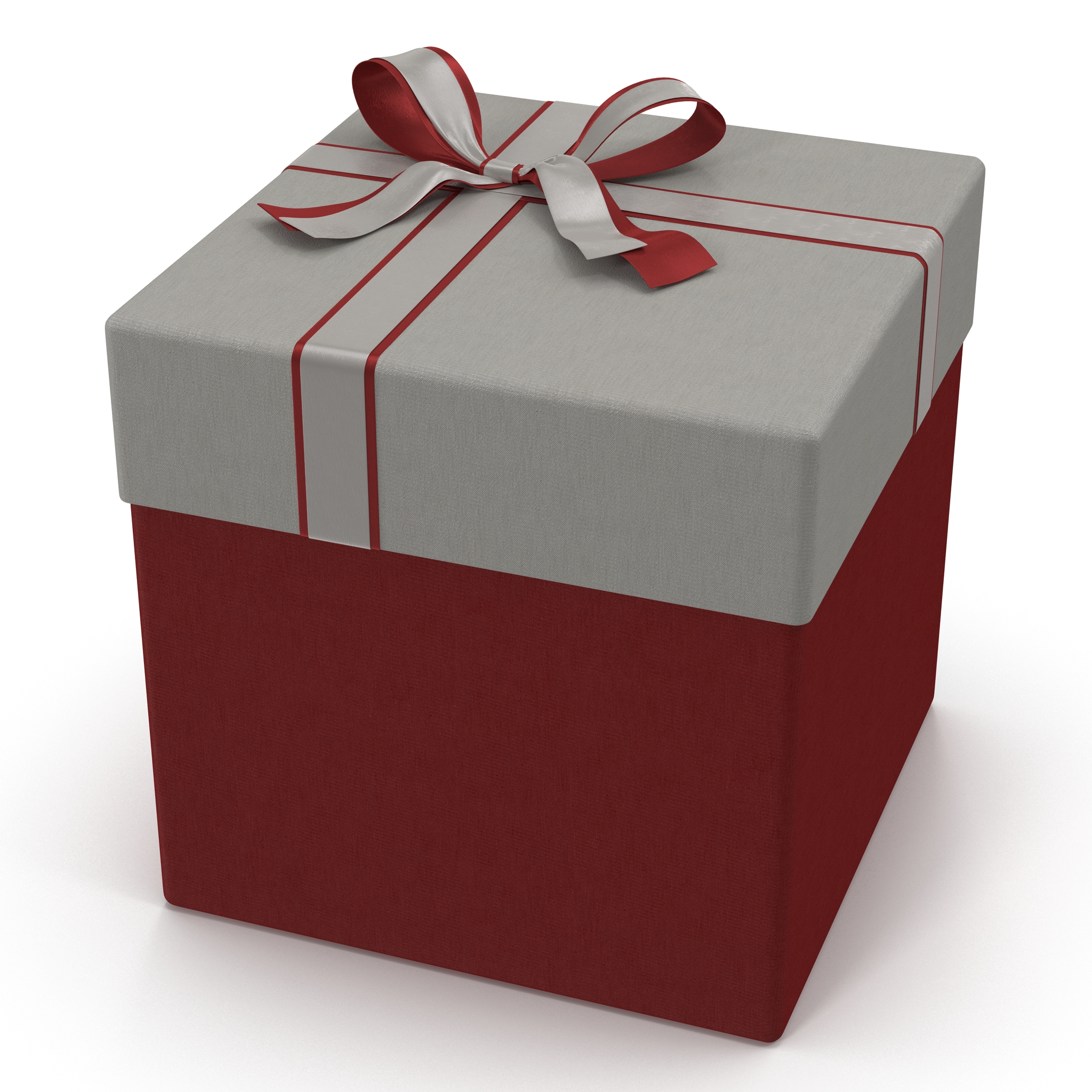 3D Giftbox 3 Red model