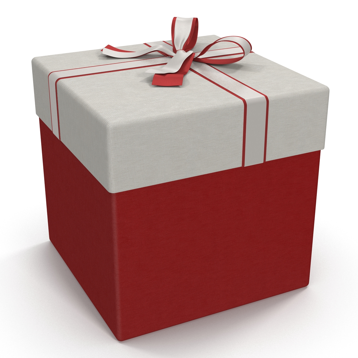 3D Giftbox 3 Red model