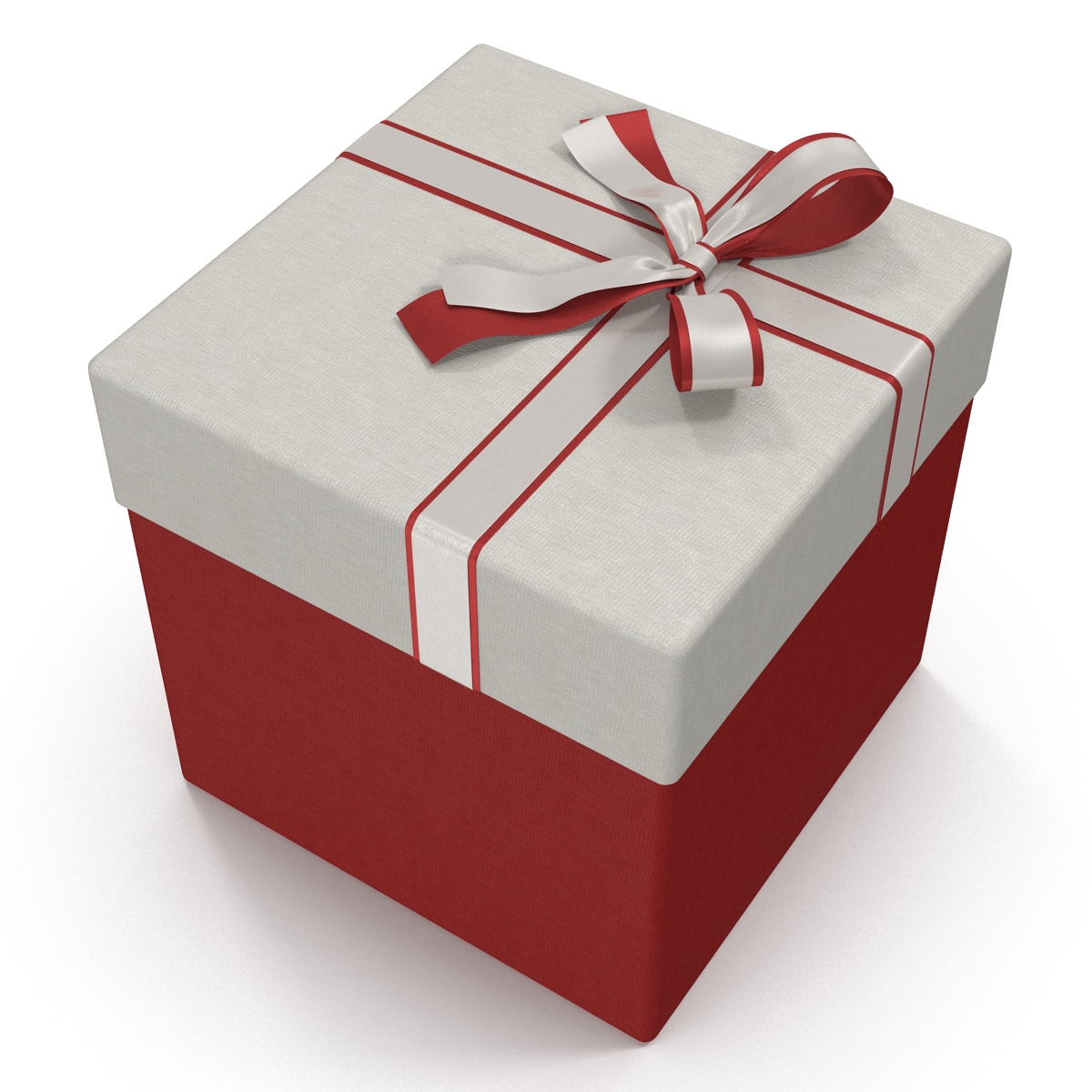 3D Giftbox 3 Red model