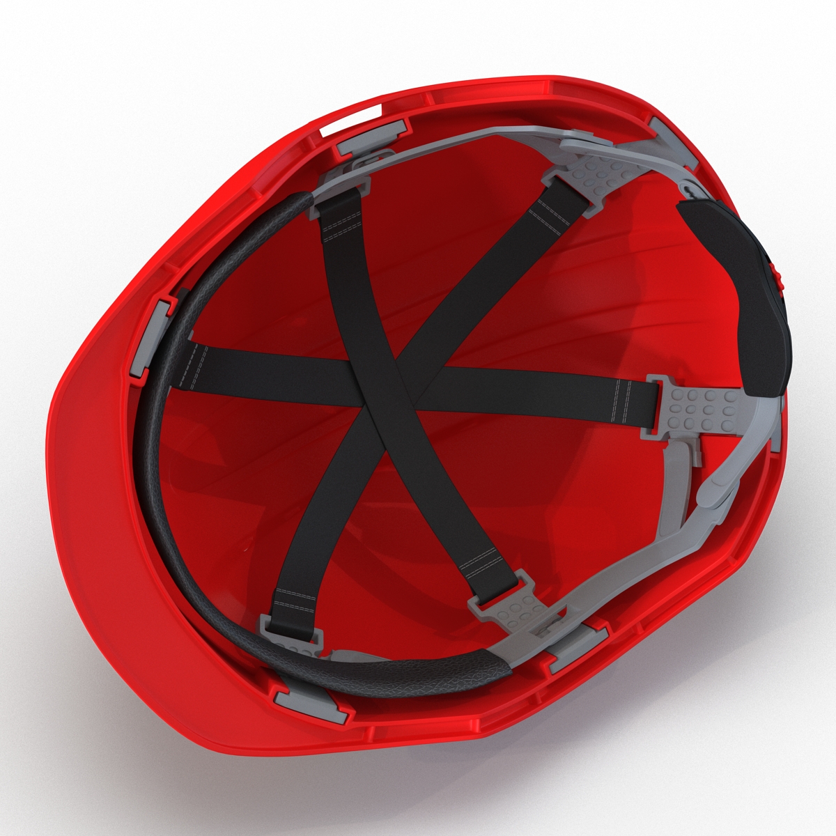 Safety Helmet Red 3D