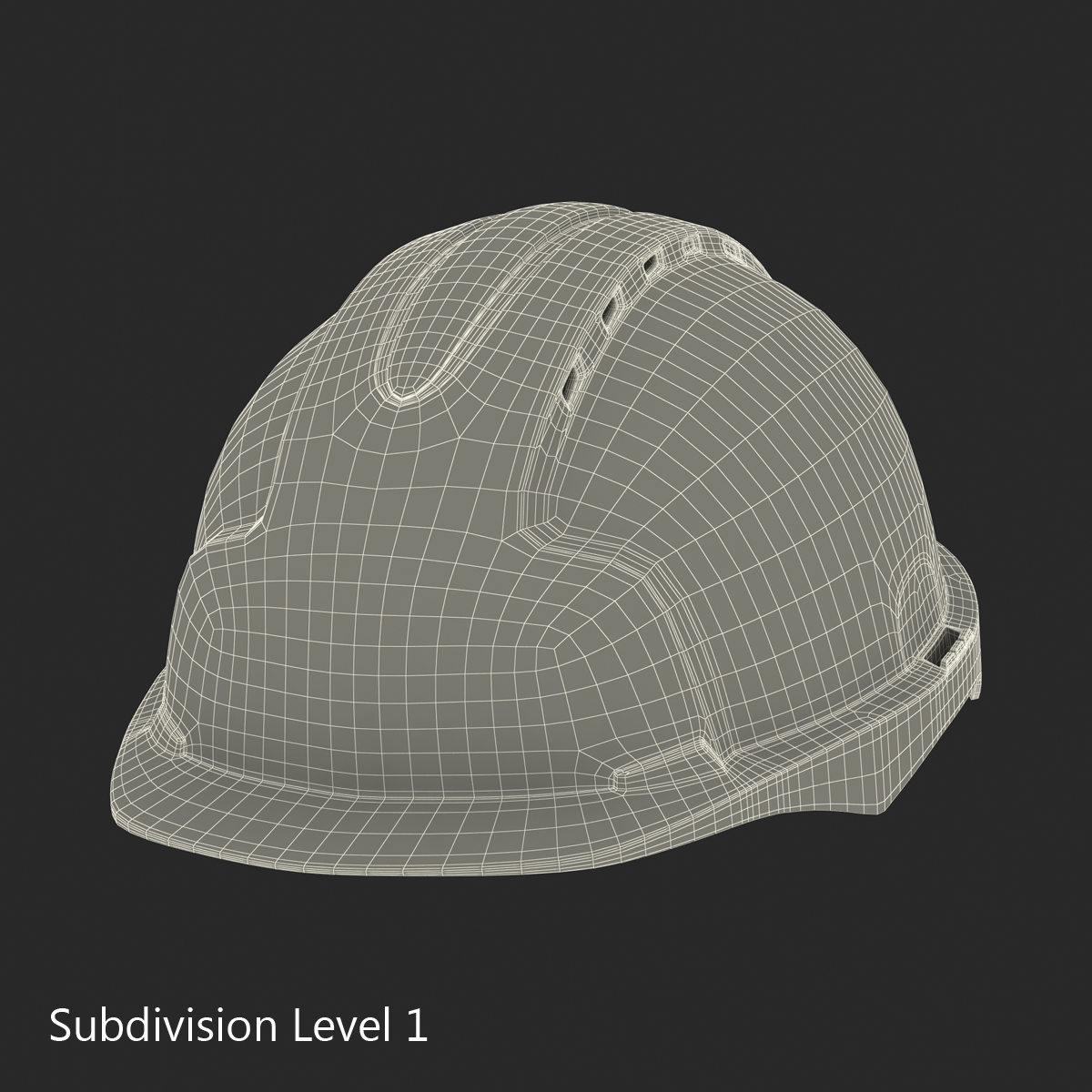 Safety Helmet Red 3D