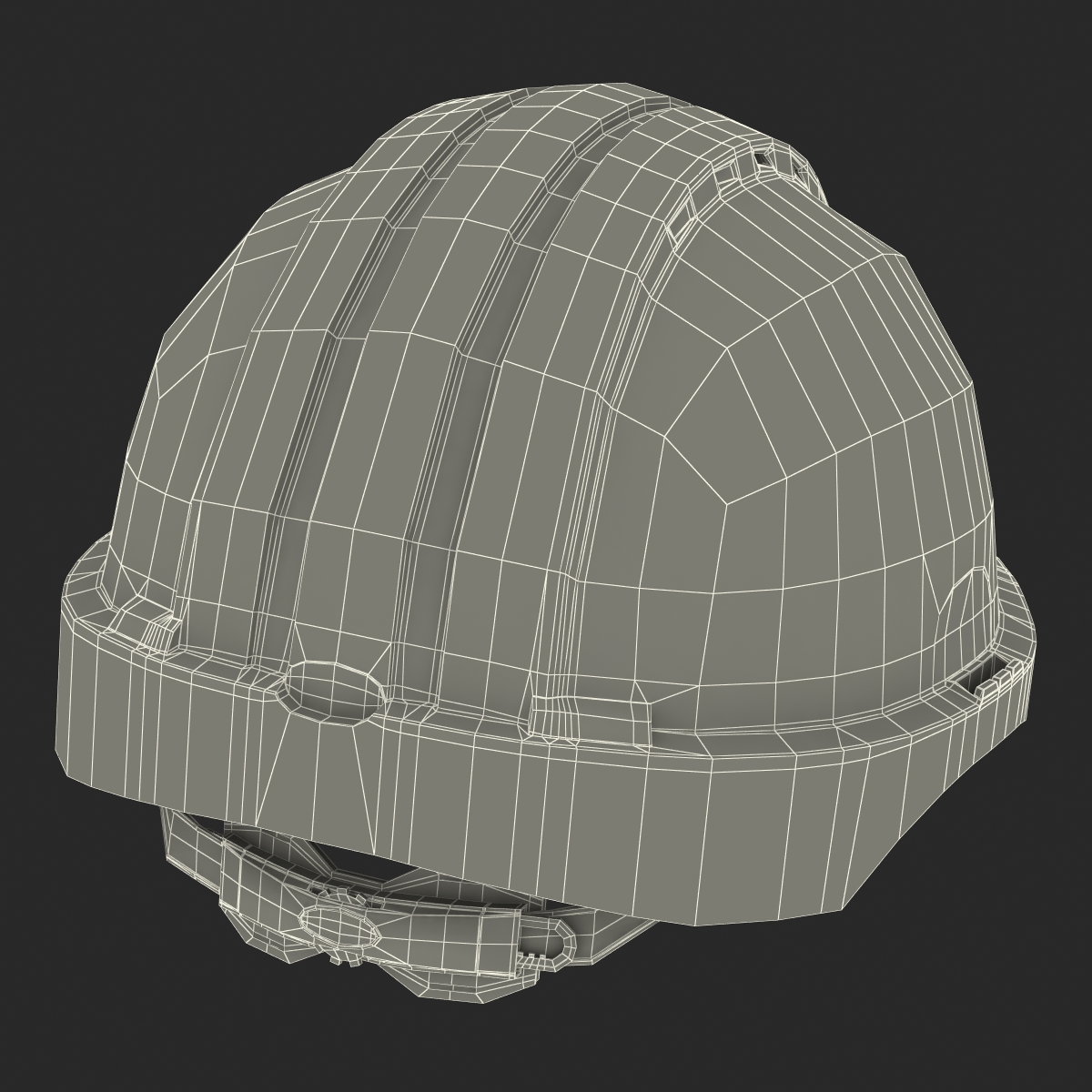 Safety Helmet Red 3D