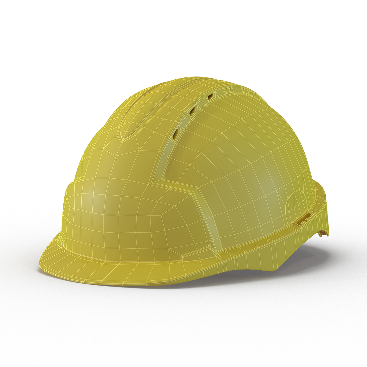 3D model Safety Helmet Yellow