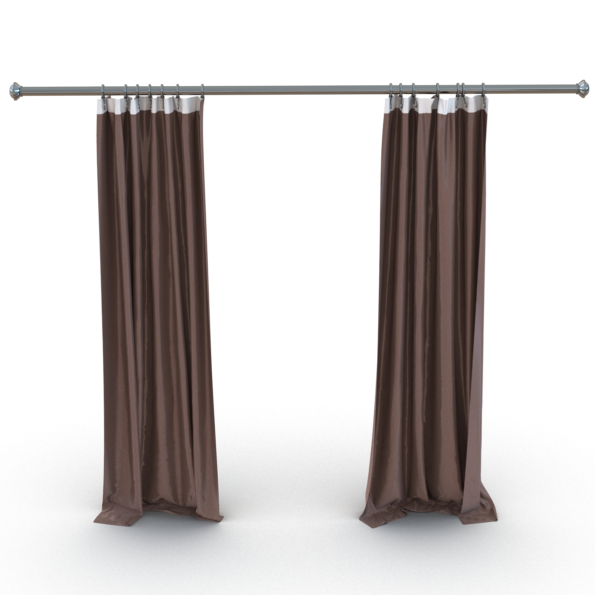 3D model Curtain 5 Brown