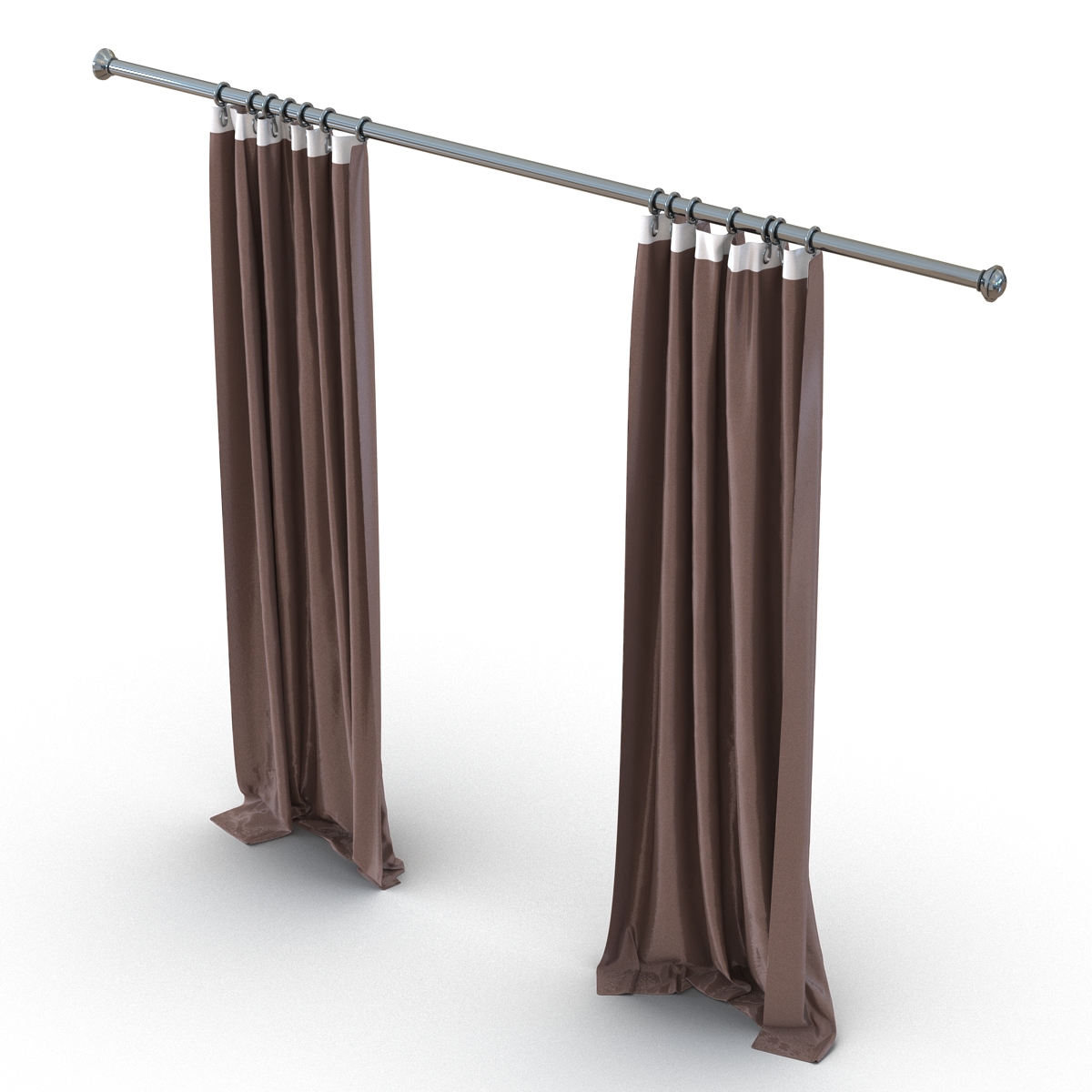 3D model Curtain 5 Brown